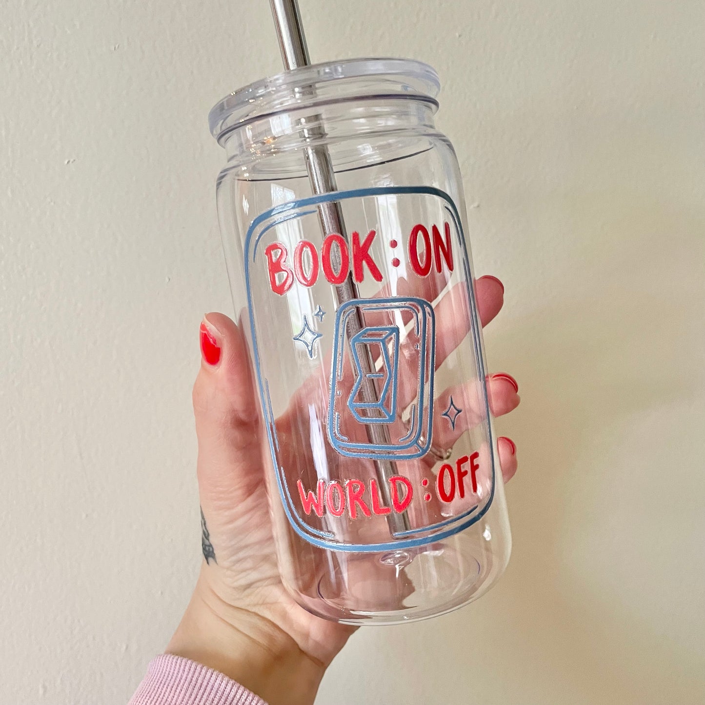 Book On, World Off Tumbler
