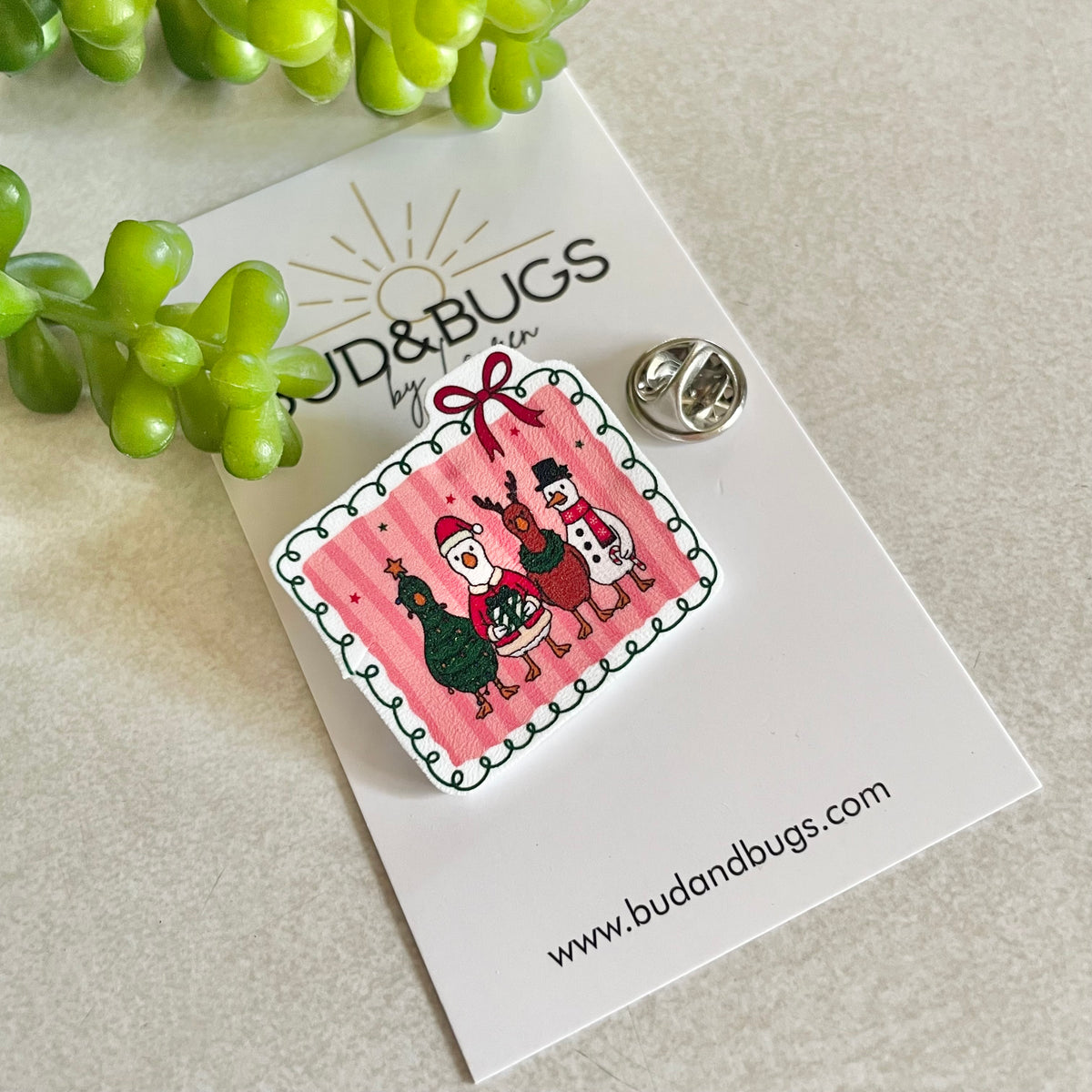 Festive Goose Pin