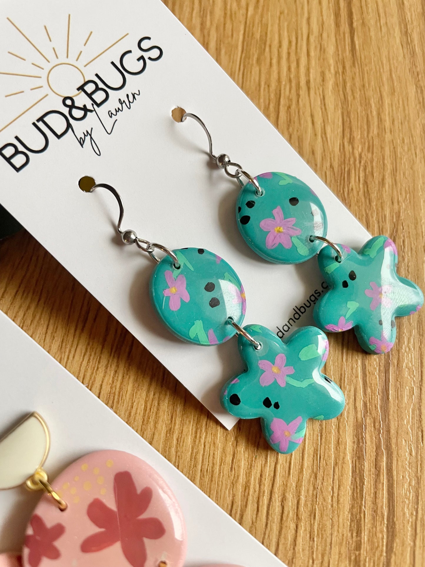 Painted Polymer Clay Dangles