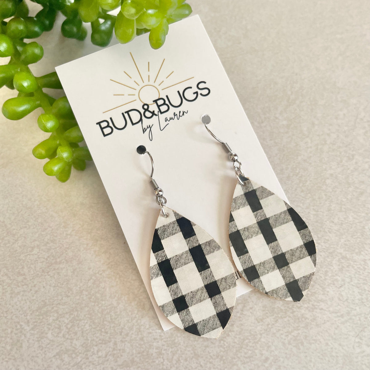 Classic Buffalo Plaid Dangles