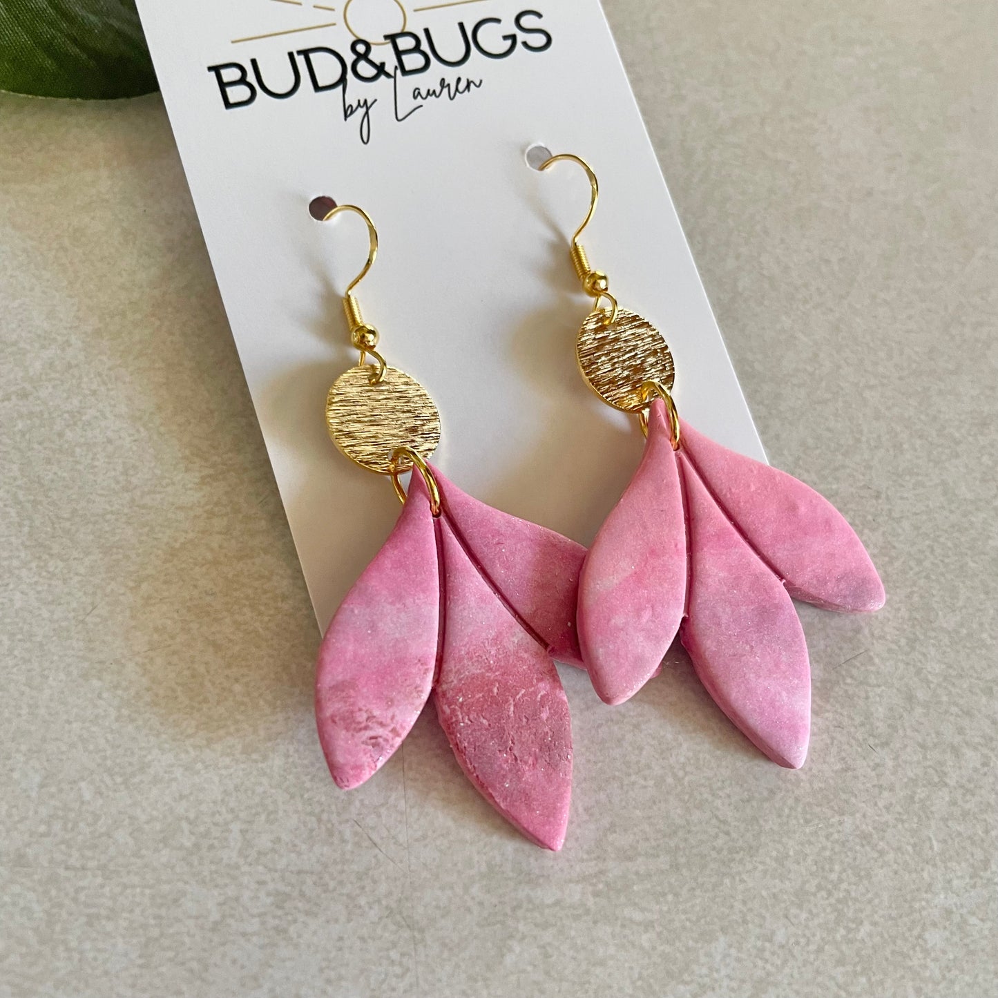 Watercolor Petal Dangles