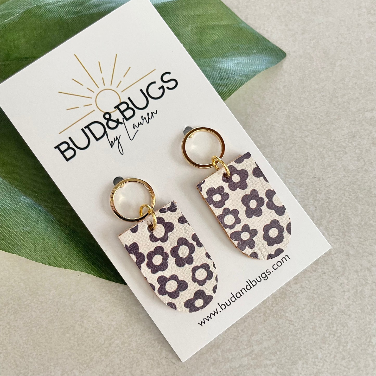 Retro Flower Drop Earrings