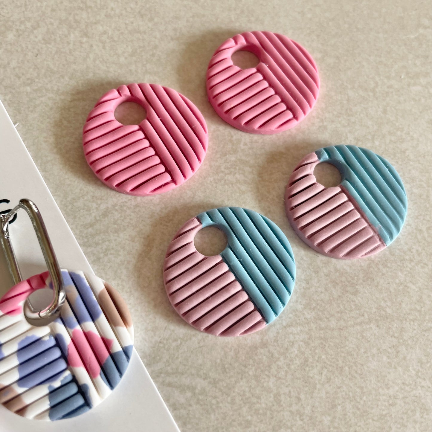 Embossed Circle Charm