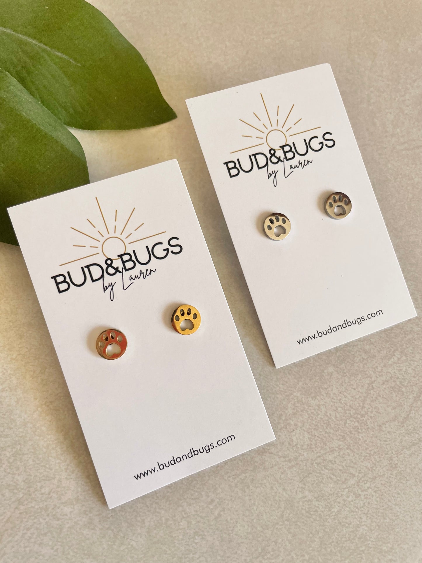 Paw Cutout Studs