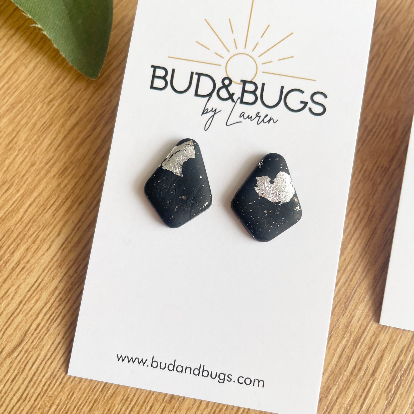 Black New Year Studs