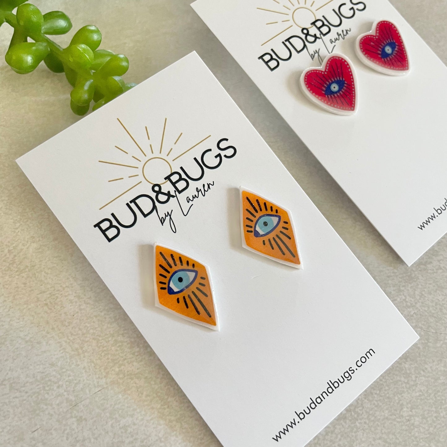 Evil Eye Stud Earrings