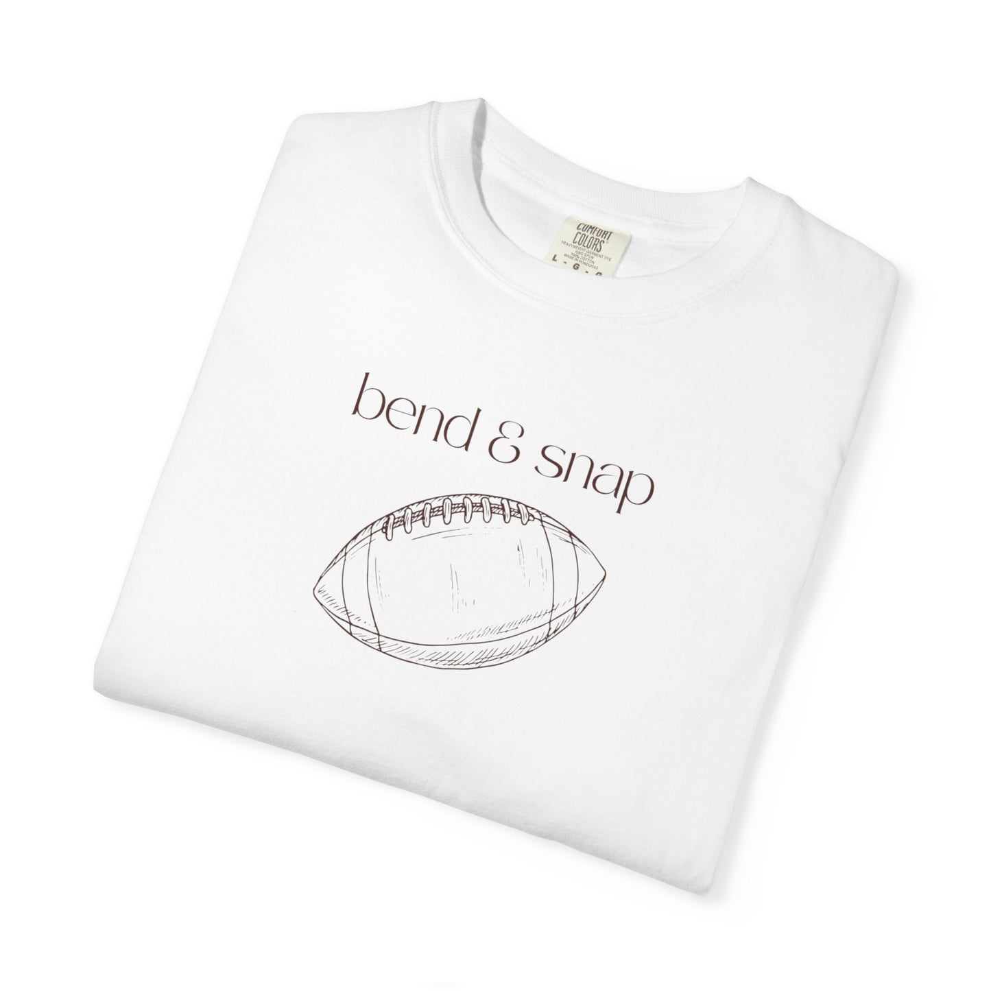 Football Sketch T-Shirt — 'bend & snap' Minimal Graphic Tee