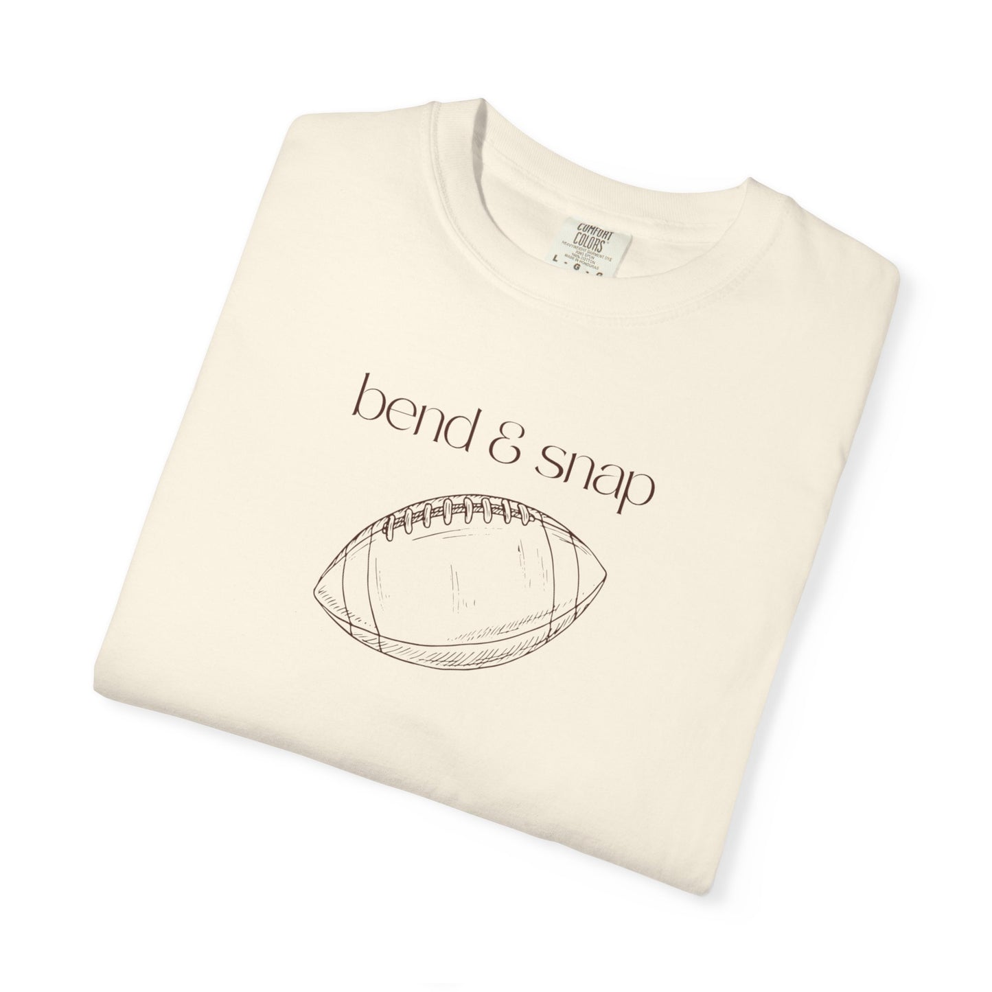 Football Sketch T-Shirt — 'bend & snap' Minimal Graphic Tee