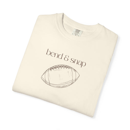 Football Sketch T-Shirt — 'bend & snap' Minimal Graphic Tee