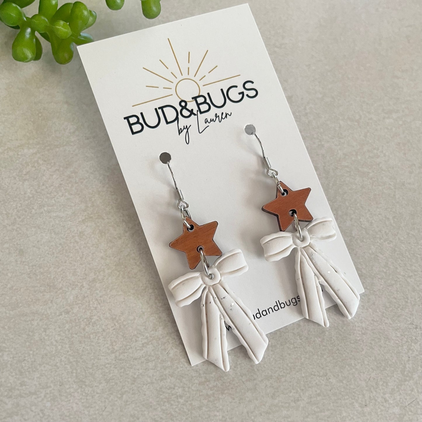 Star Bright Bow Dangles