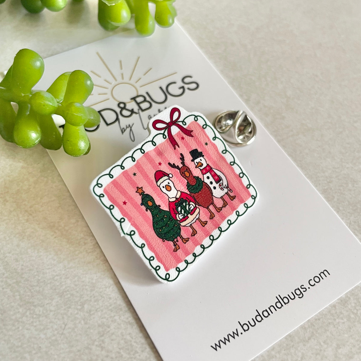 Festive Goose Pin