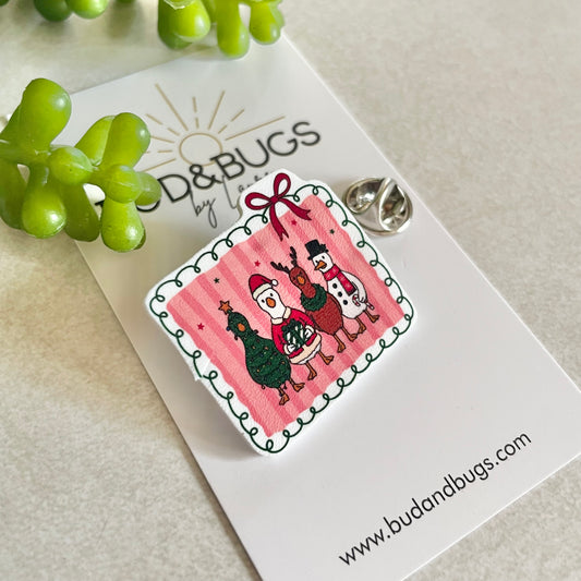 Festive Goose Pin