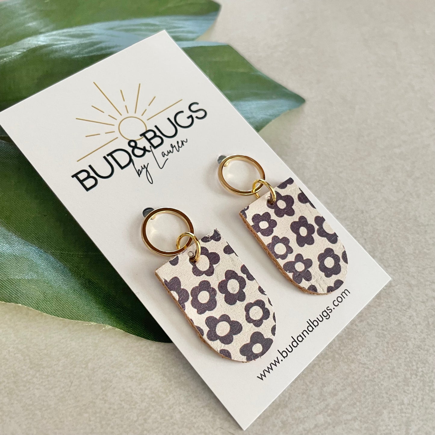 Retro Flower Drop Earrings