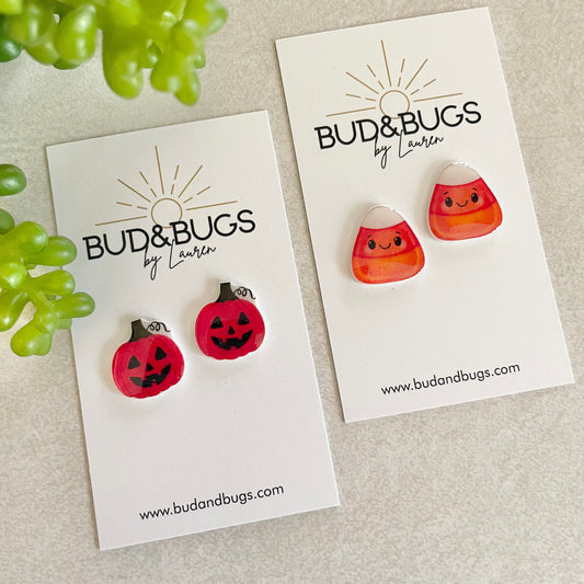 Silly Halloween Studs