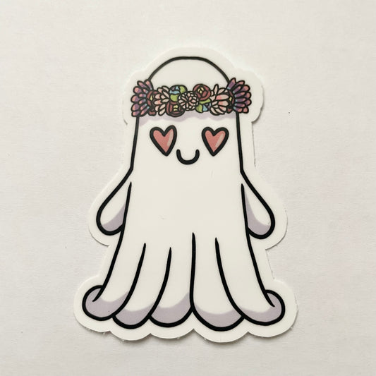 Hippie Ghost Sticker