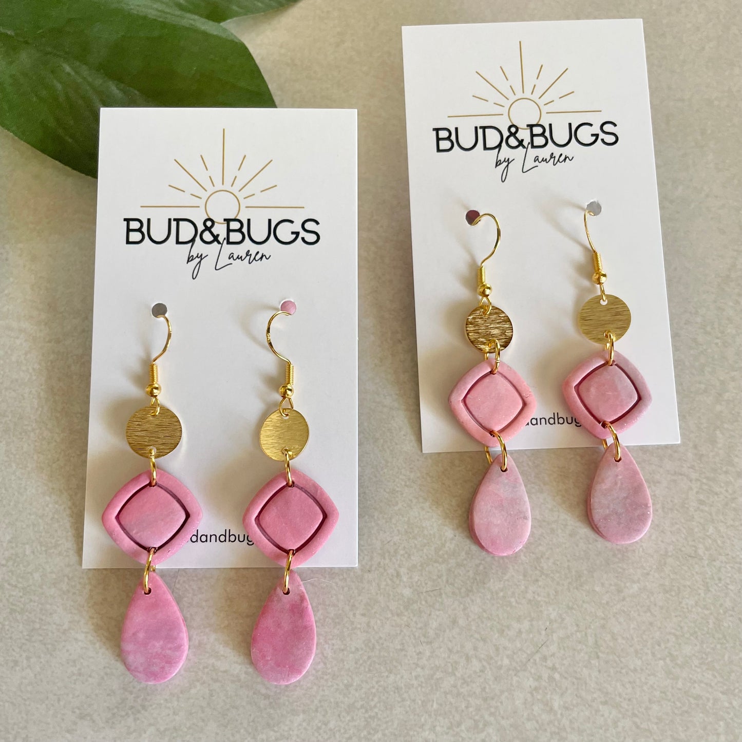 Geometric Watercolor Dangles