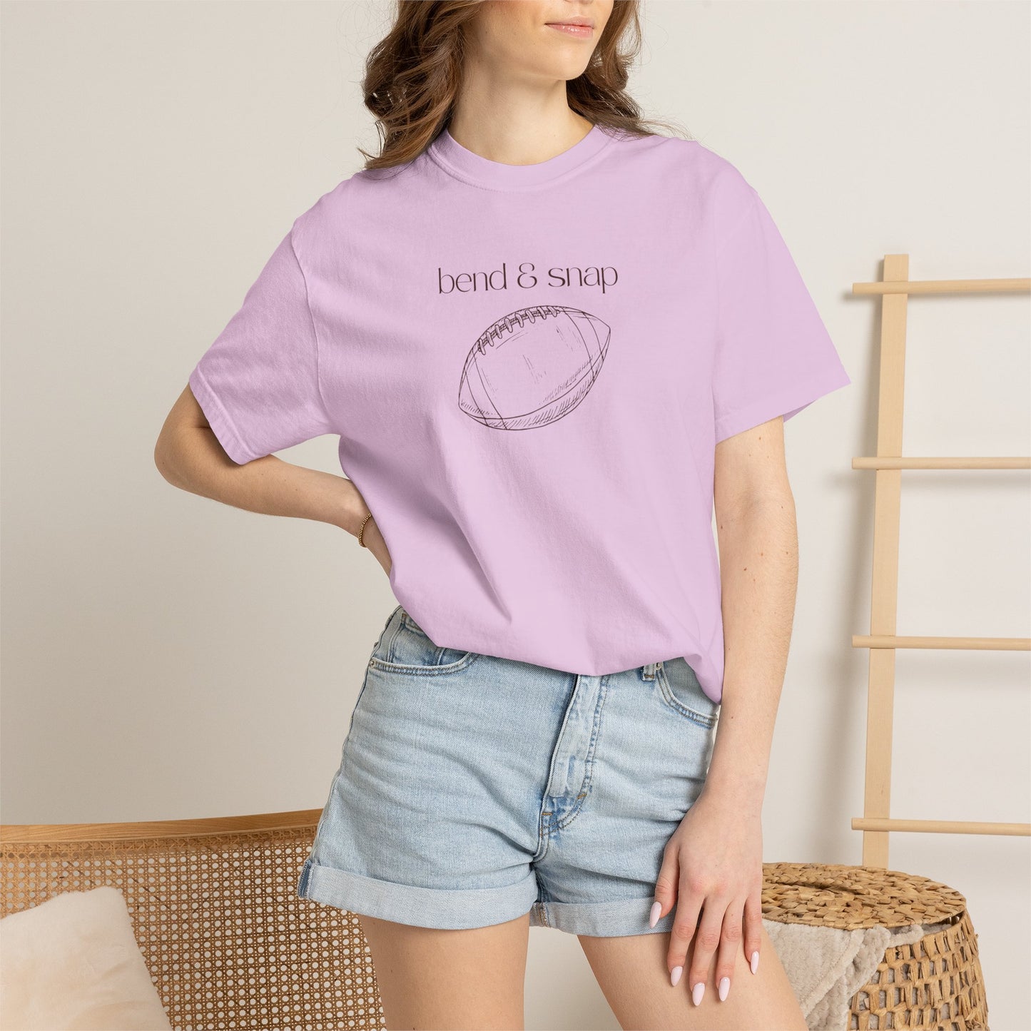 Football Sketch T-Shirt — 'bend & snap' Minimal Graphic Tee