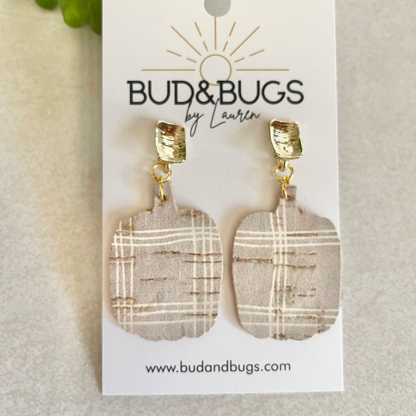 Plaid Pumpkin Drops