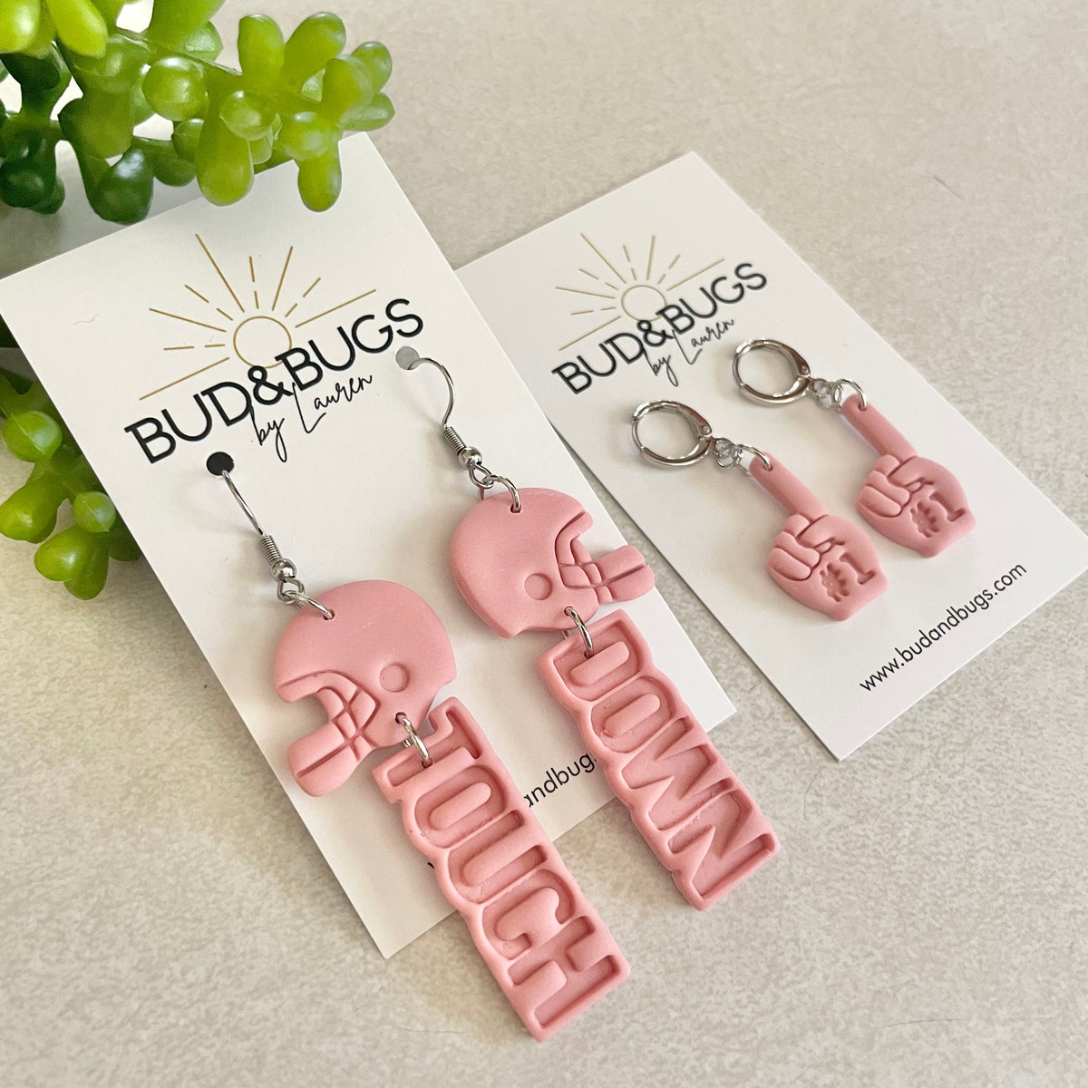 Go Pink Dangle Earrings