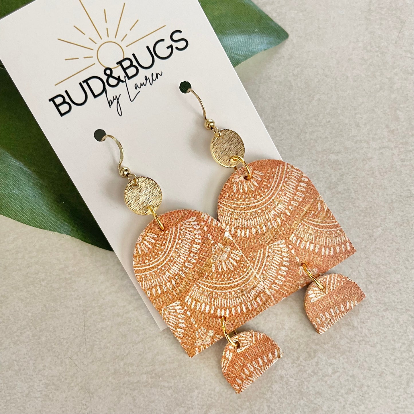 Gold Sun Dangles