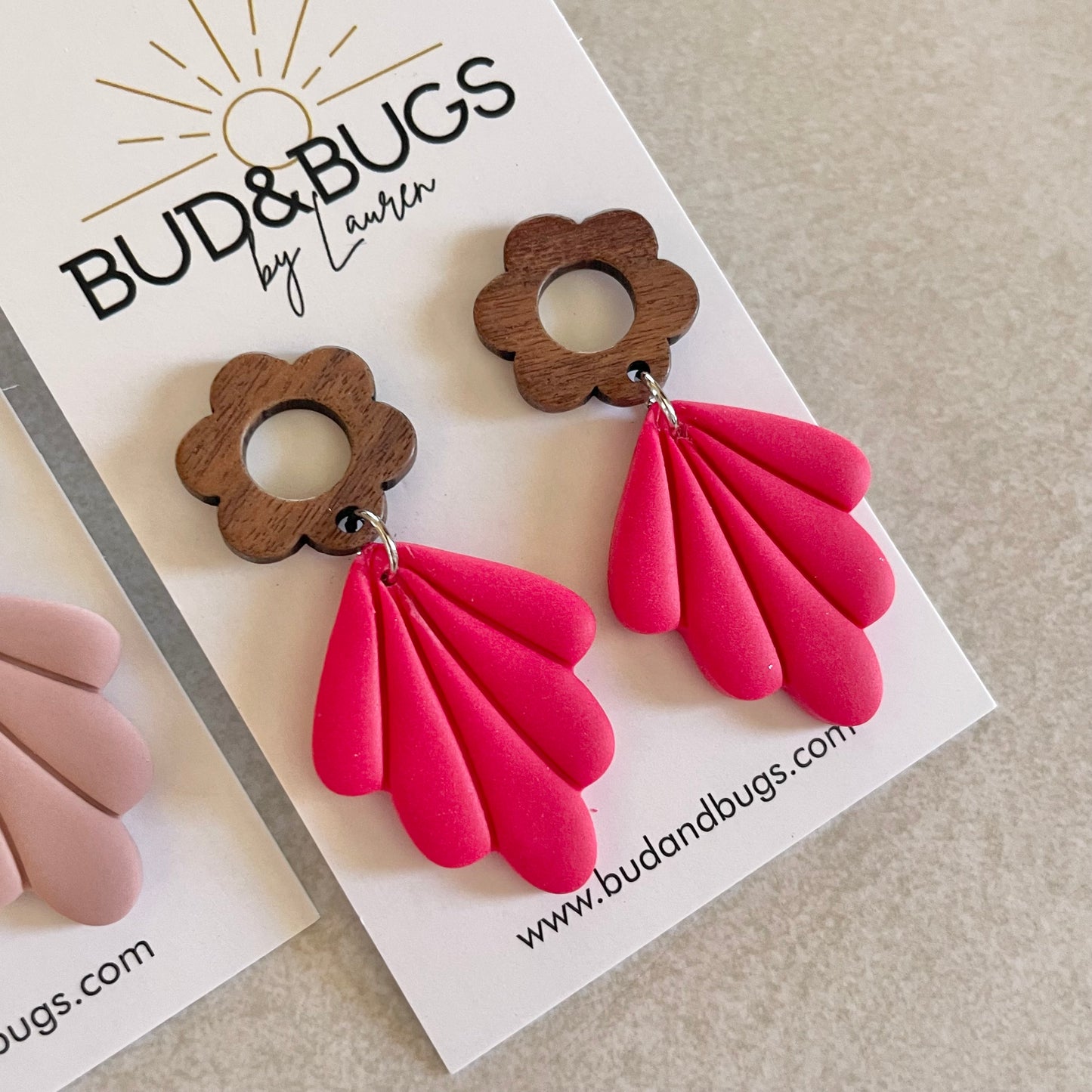 Warm Petal Drop Earrings