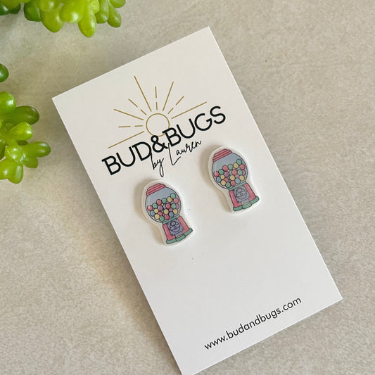 Gumball Stud Earrings