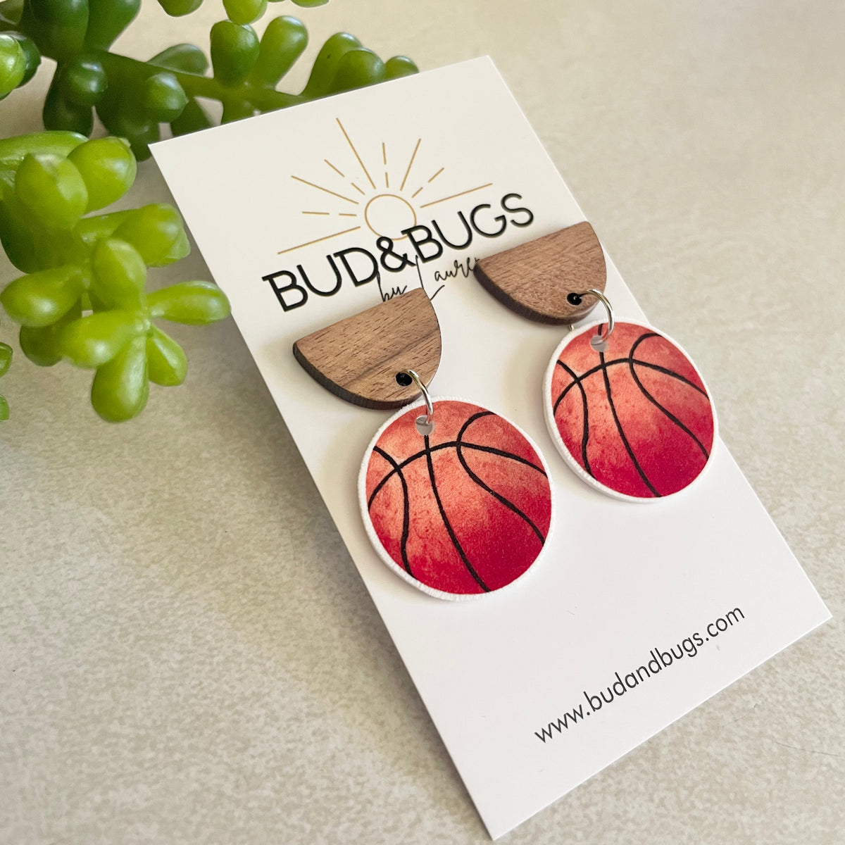 Basketball Drop Earrings