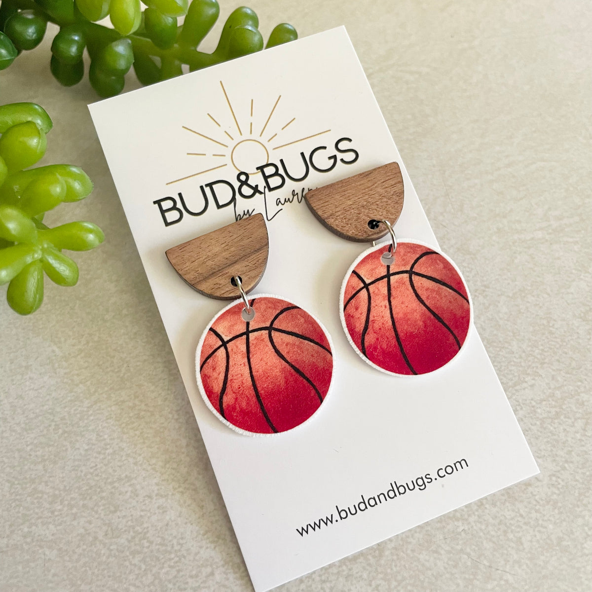 Basketball Drop Earrings