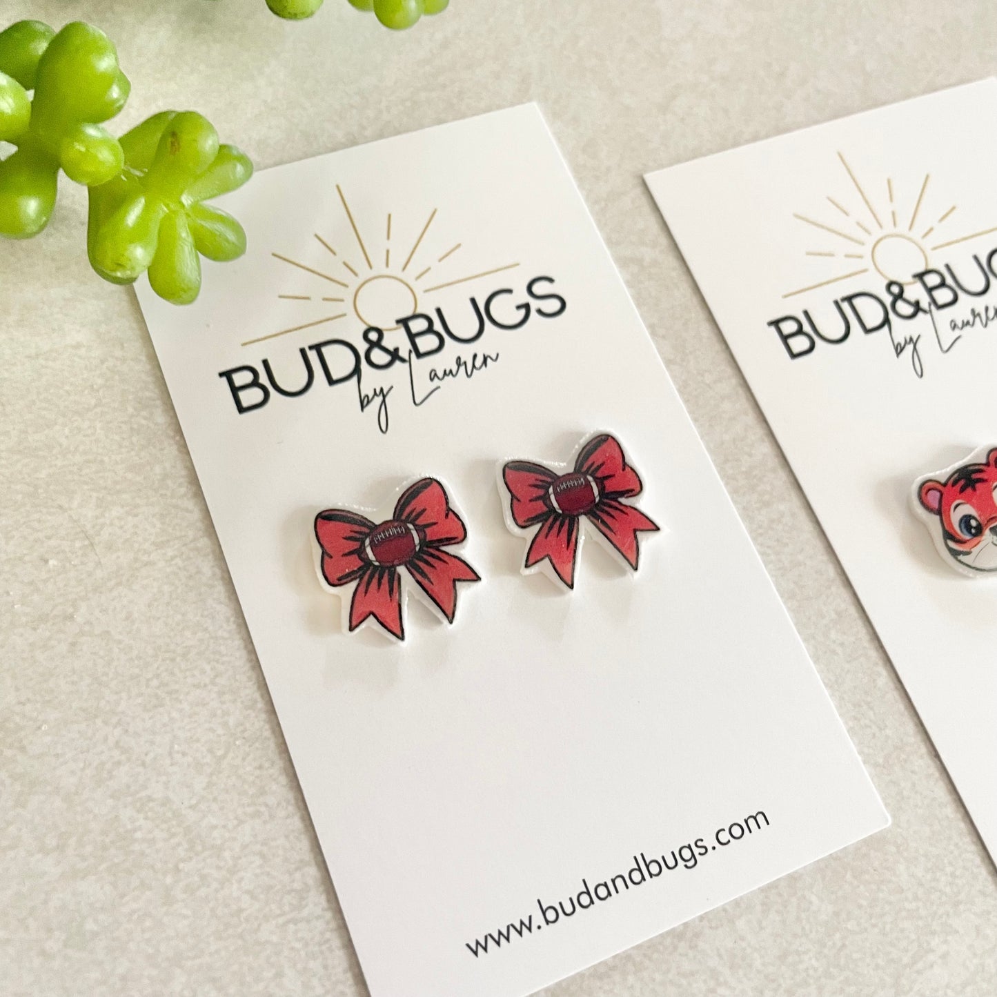 Fall Sports Stud Earrings