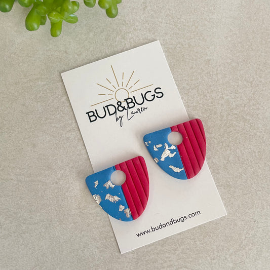 Red & Blue Polymer Charm