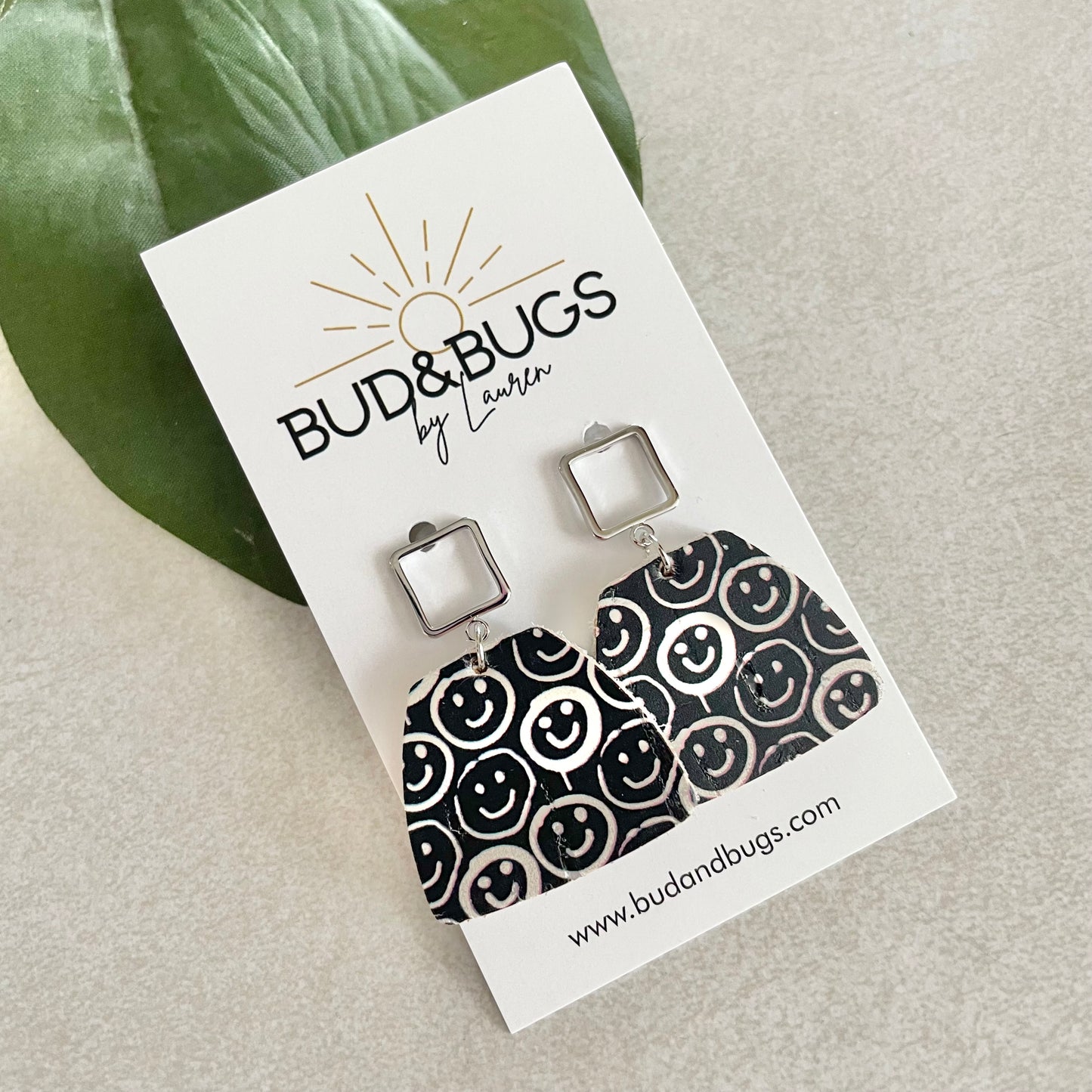 Smiley Drop Earrings