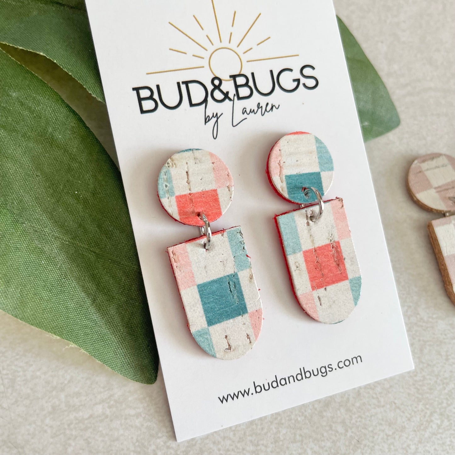 Checkered Drops Earrings