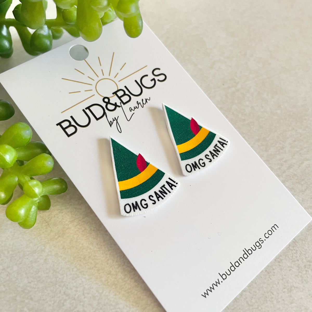 Buddy the Elf Inspired Studs