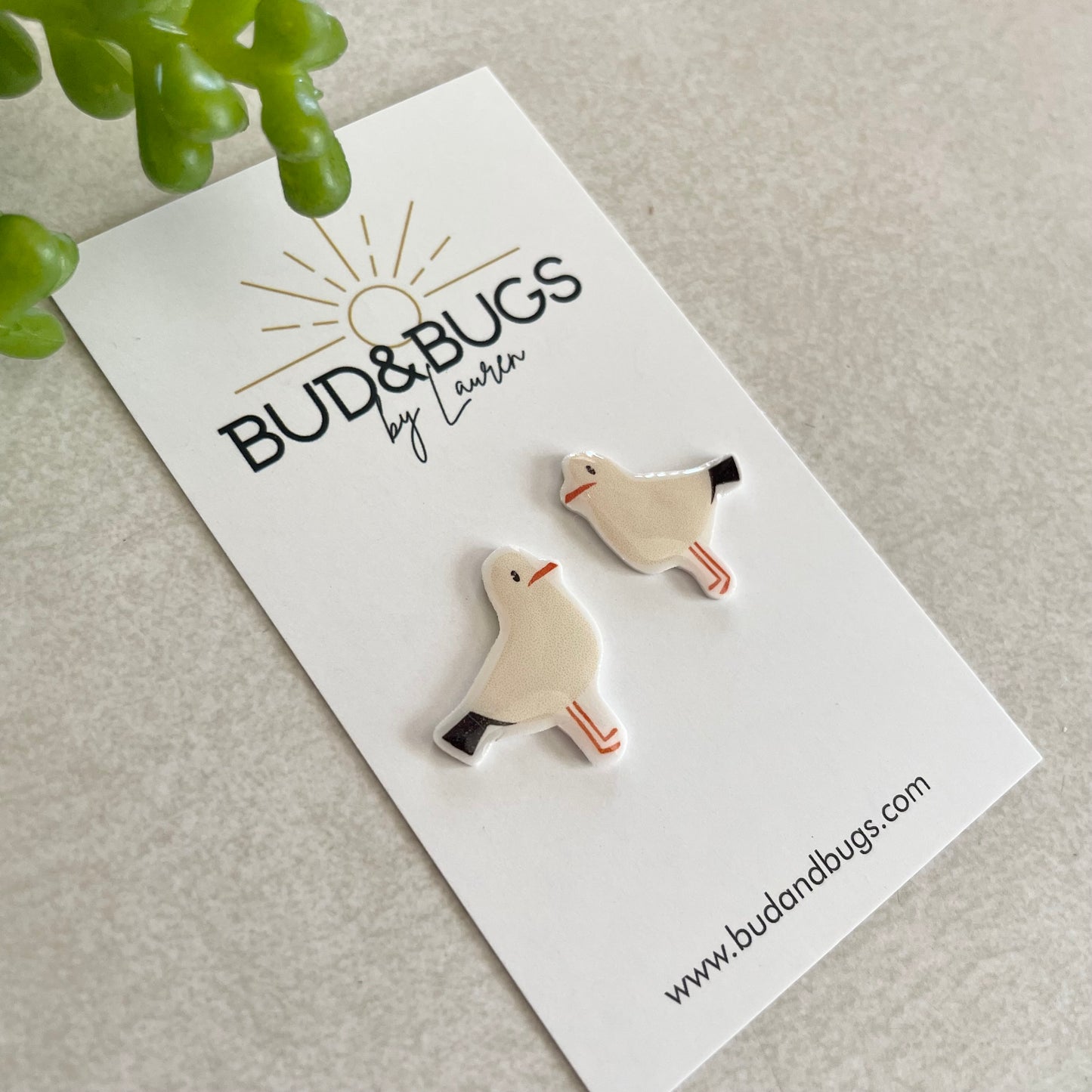 Seagull Stud Earrings