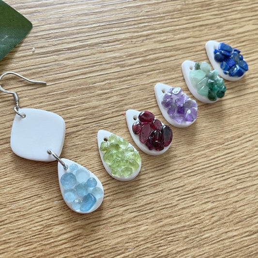 Customized Birthstone Crystal Earrings