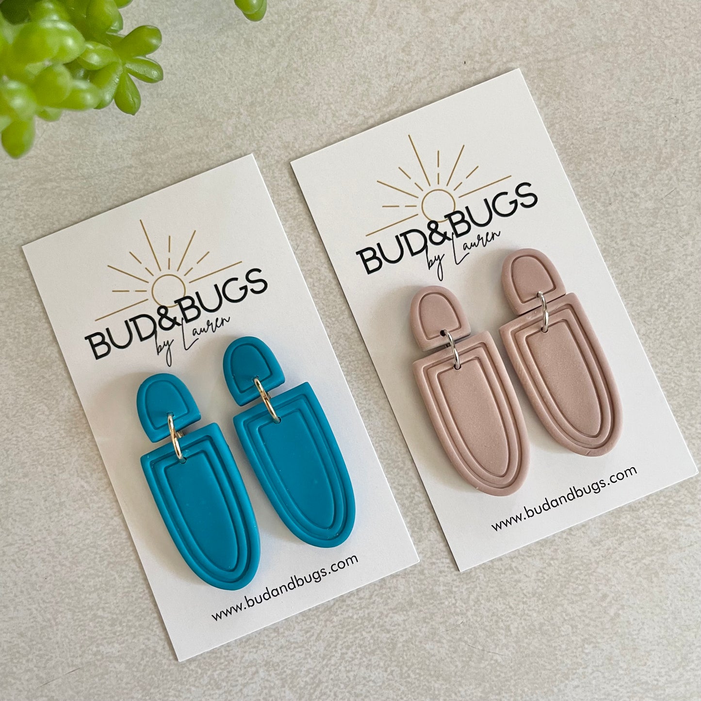 Matte Arch Drop Earrings