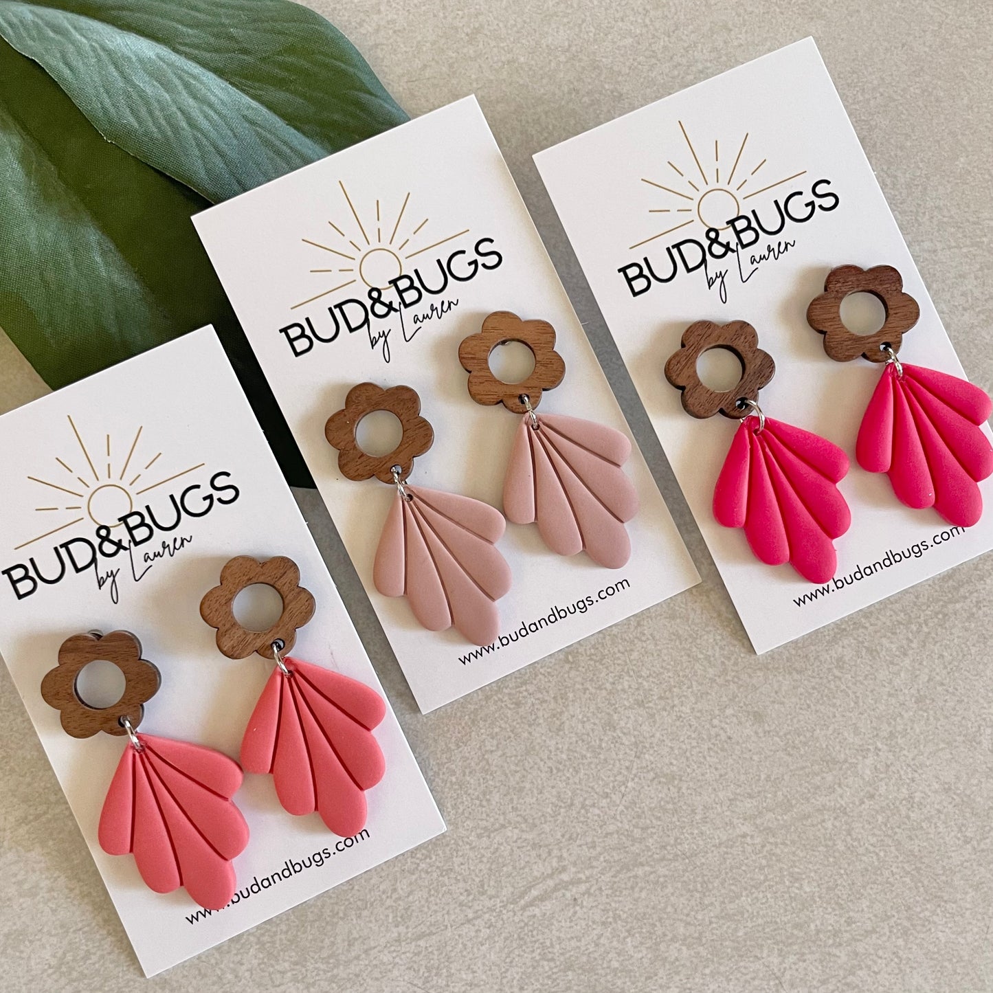 Warm Petal Drop Earrings