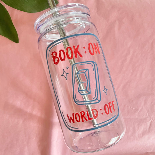 Book On, World Off Tumbler