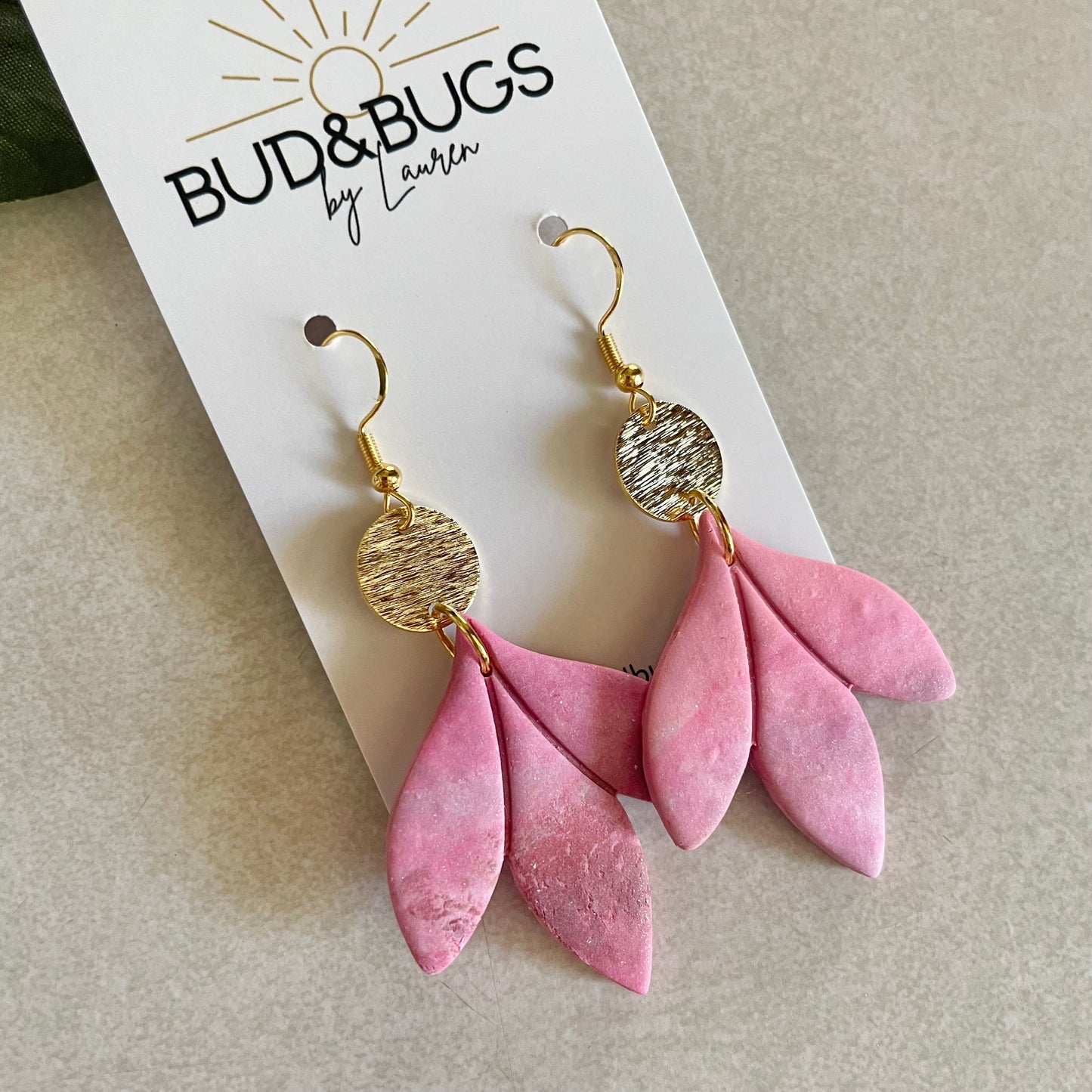 Watercolor Petal Dangles