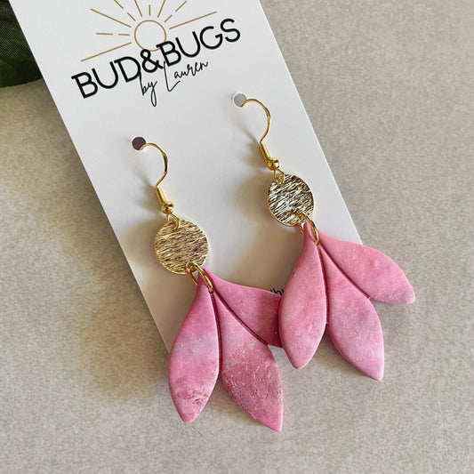 Watercolor Petal Dangles