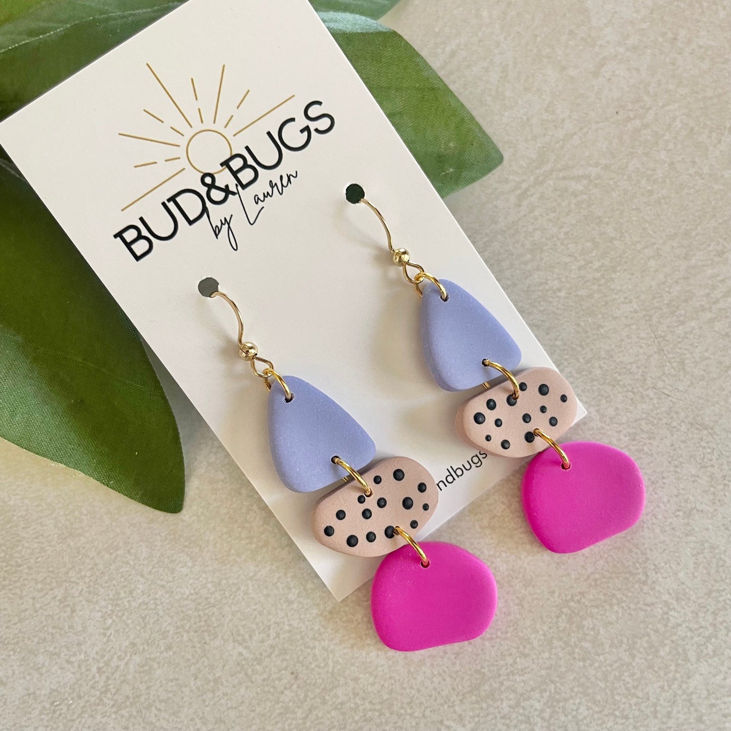 Abstract Purple Dangles