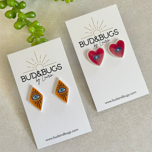 Evil Eye Stud Earrings