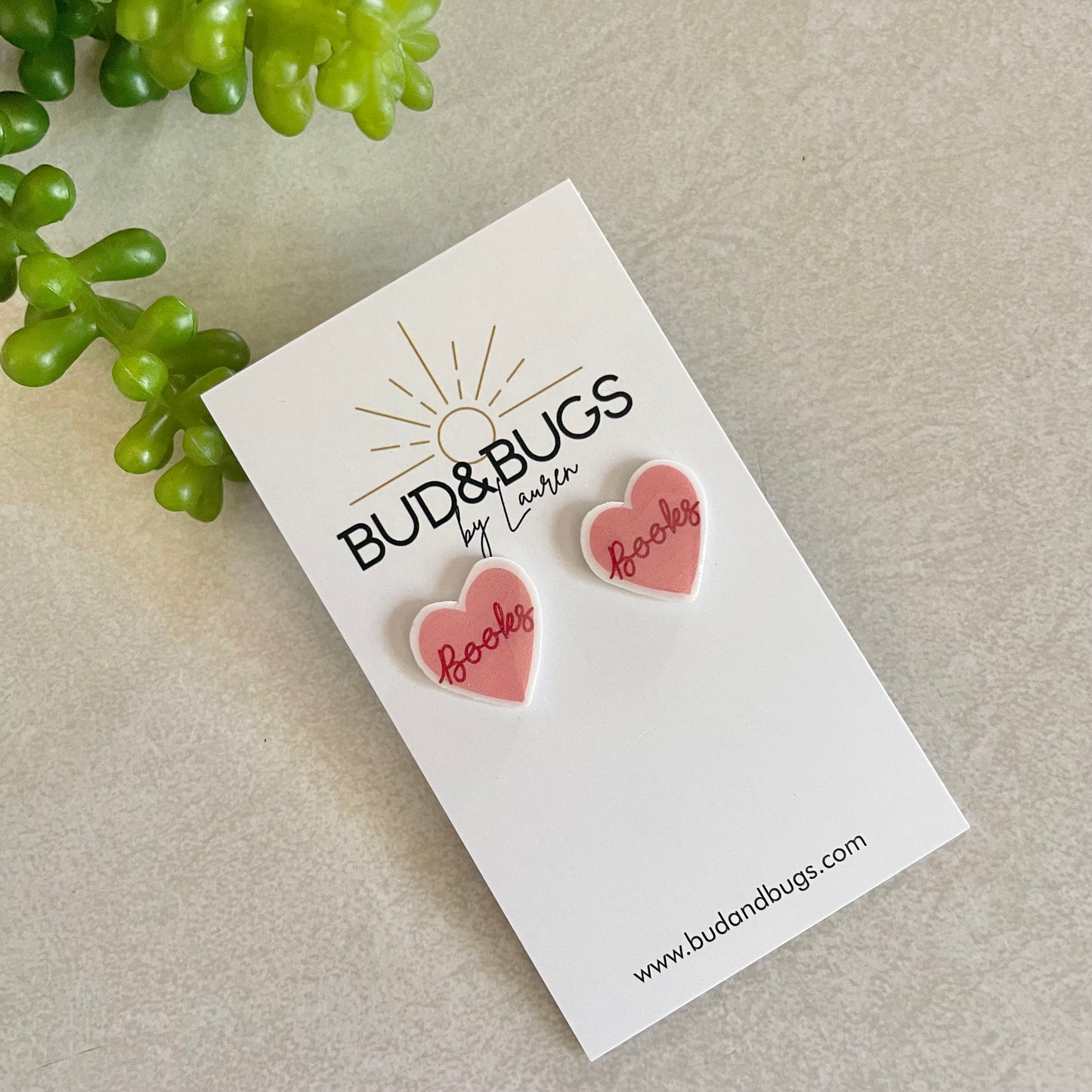 Book Lover Stud Earrings