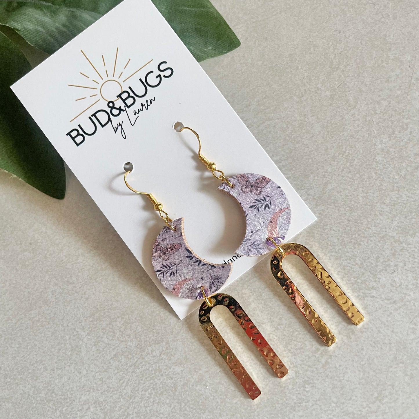 Purple Moon Dangles