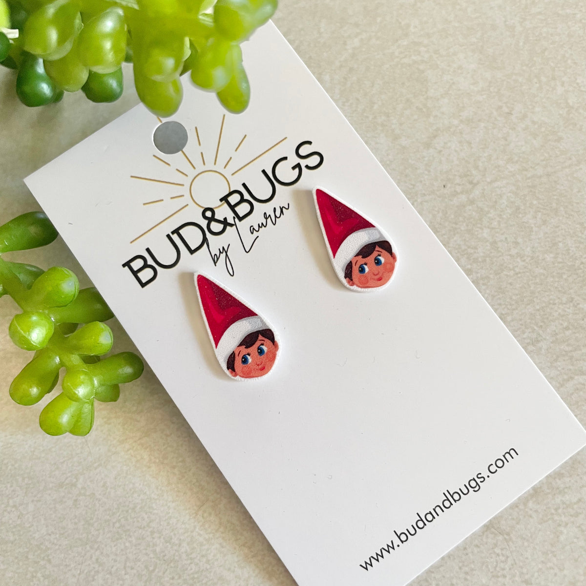 Elf on the Shelf Inspired Studs
