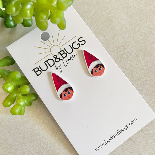 Elf on the Shelf Inspired Studs
