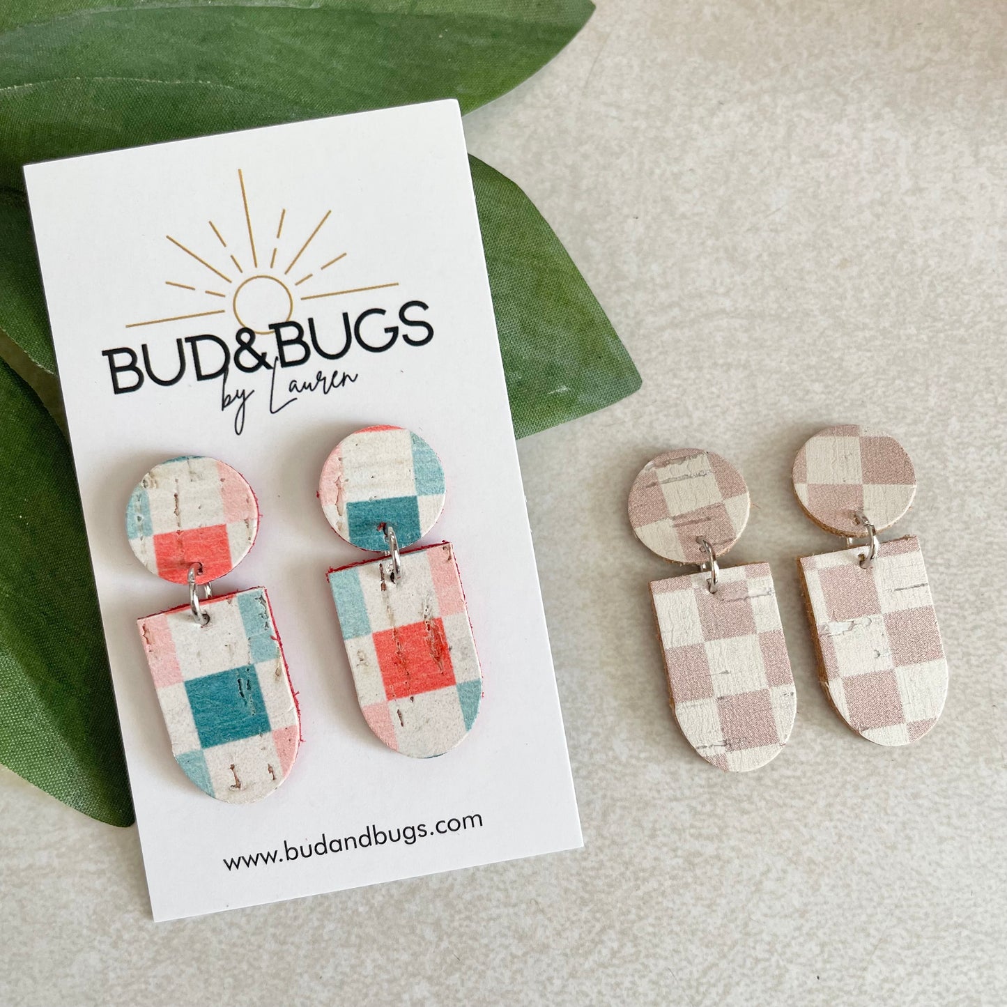 Checkered Drops Earrings