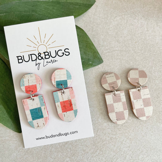 Checkered Drops Earrings