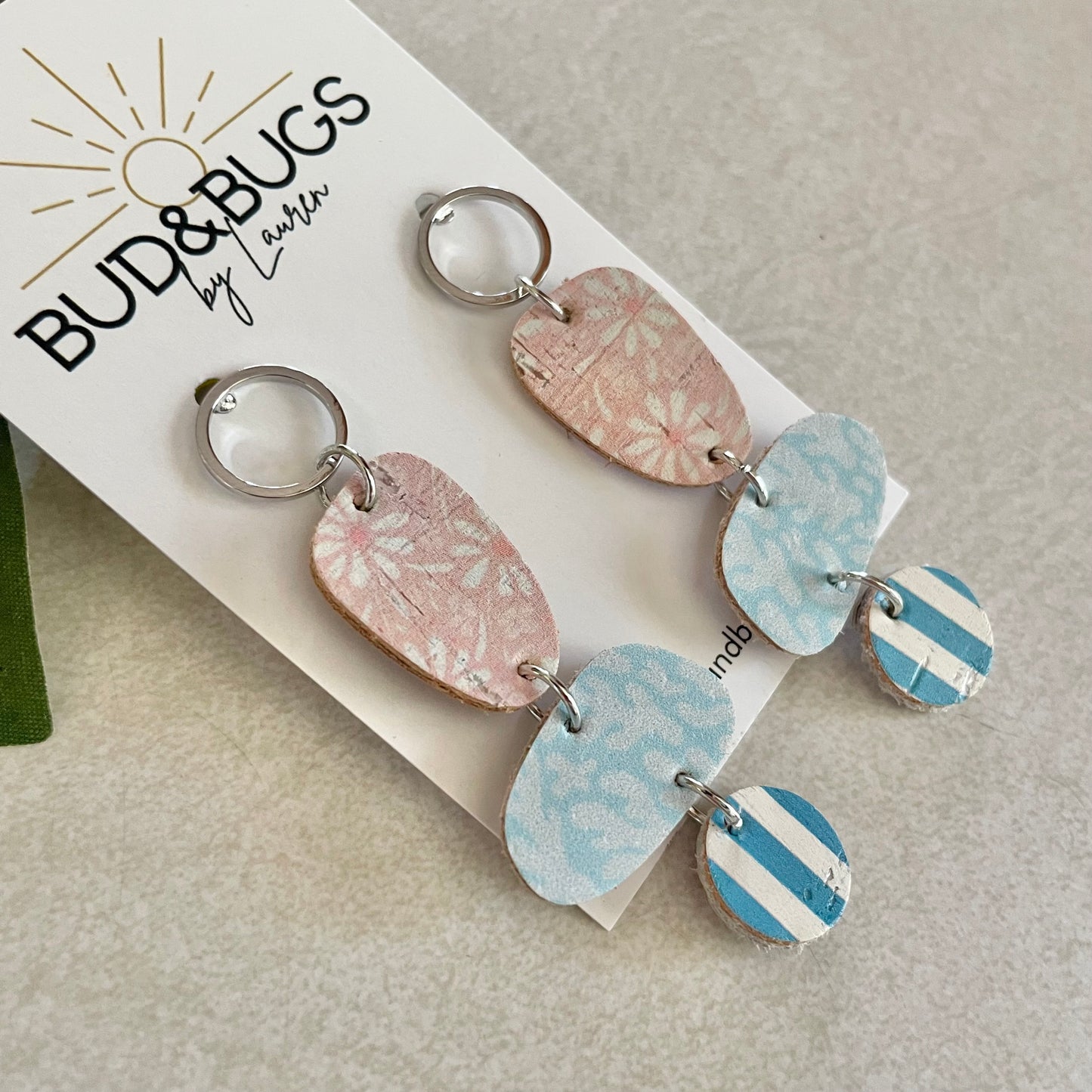 Pink Tropic Drop Earring