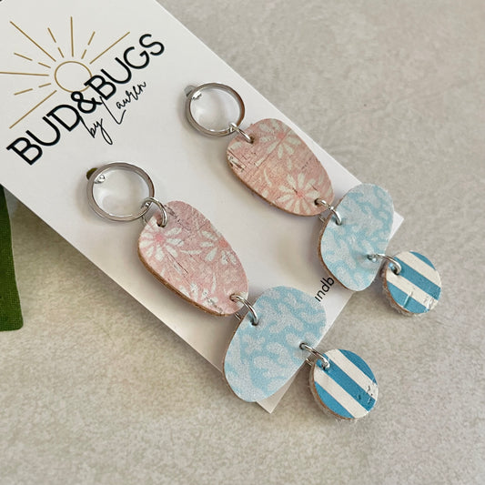 Pink Tropic Drop Earring